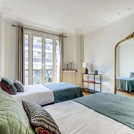 Apartament Trocadero - Bail Mobilite - 20min-tour Eiffel Paryż